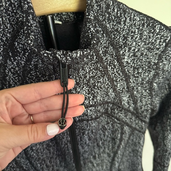 Lululemon Womens Define Jacket Black White Speckled Luon Full Zip Size 6 - Picture 5 of 10